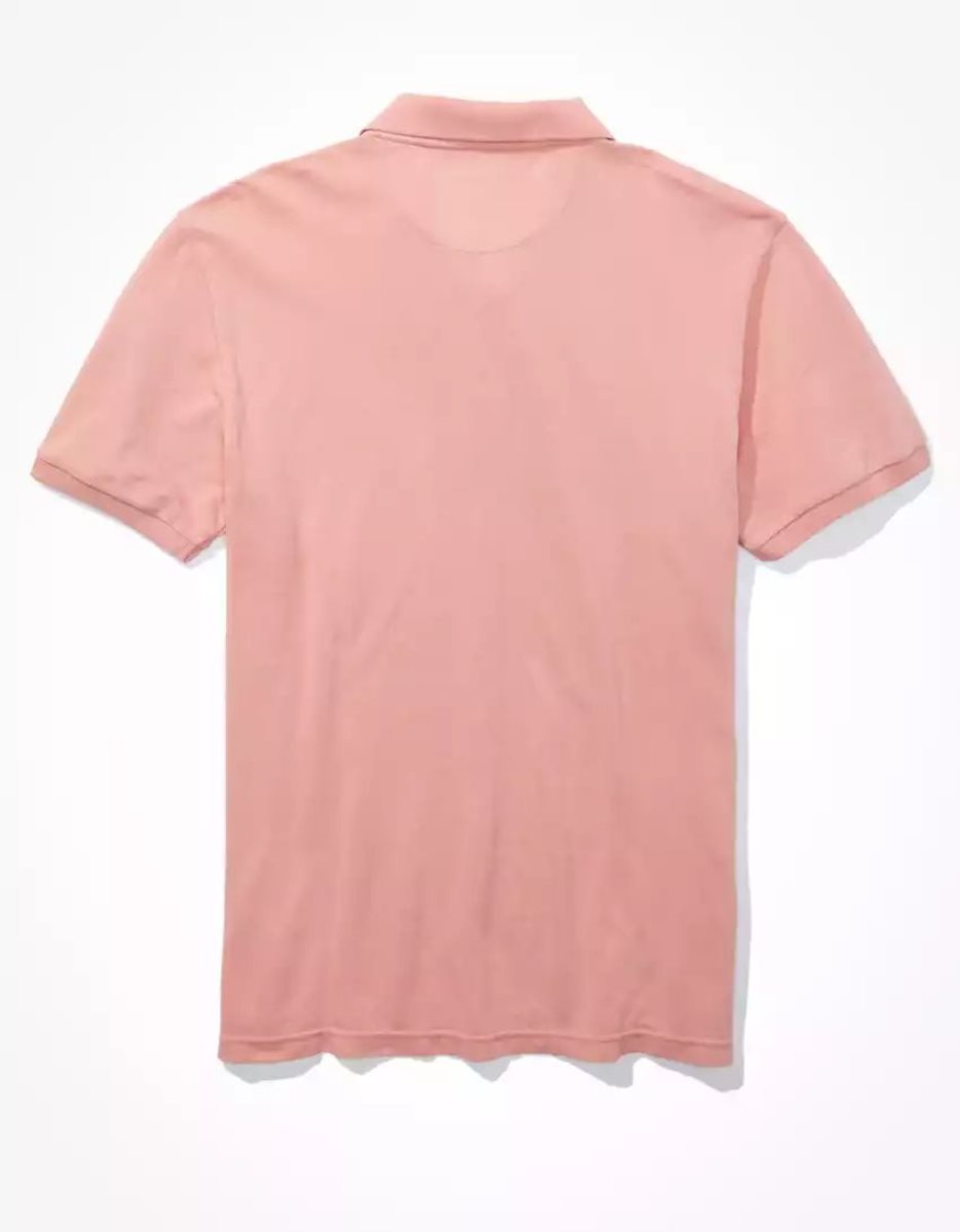 Polos American Eagle AE Super Soft Legend Pique Rose Homme | ABU-62727573